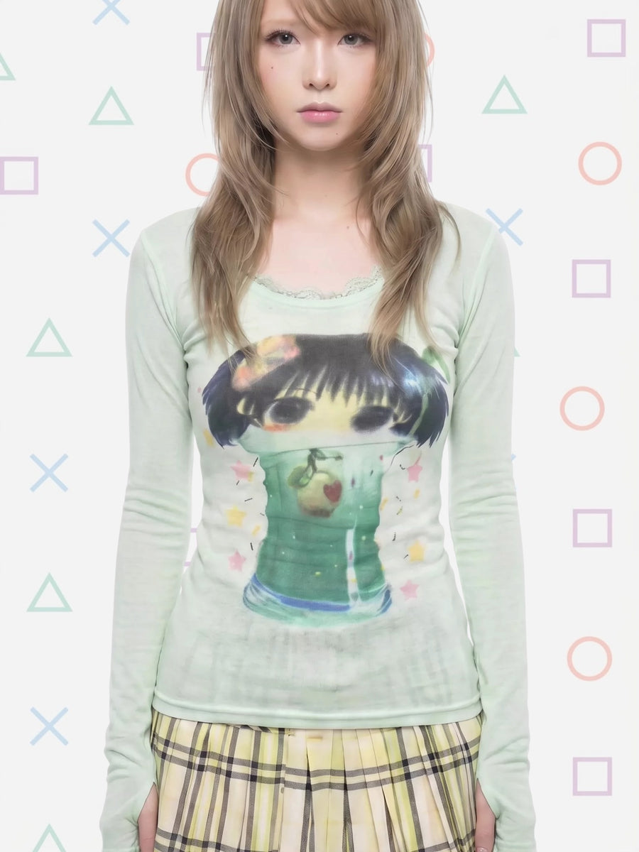 "creamy toxic" long tee