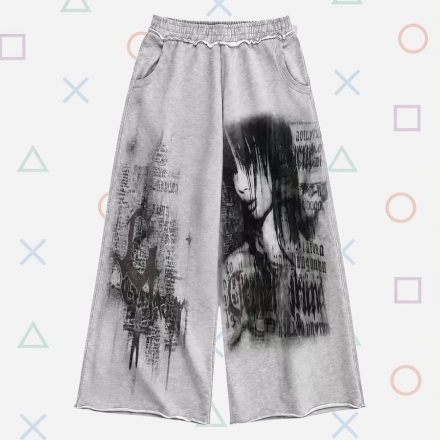 "ghost sketch" sweat pants
