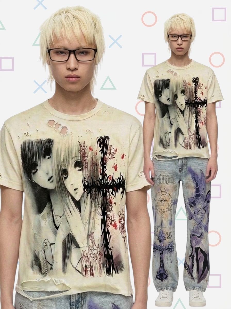 "heisei fetish" damage tee