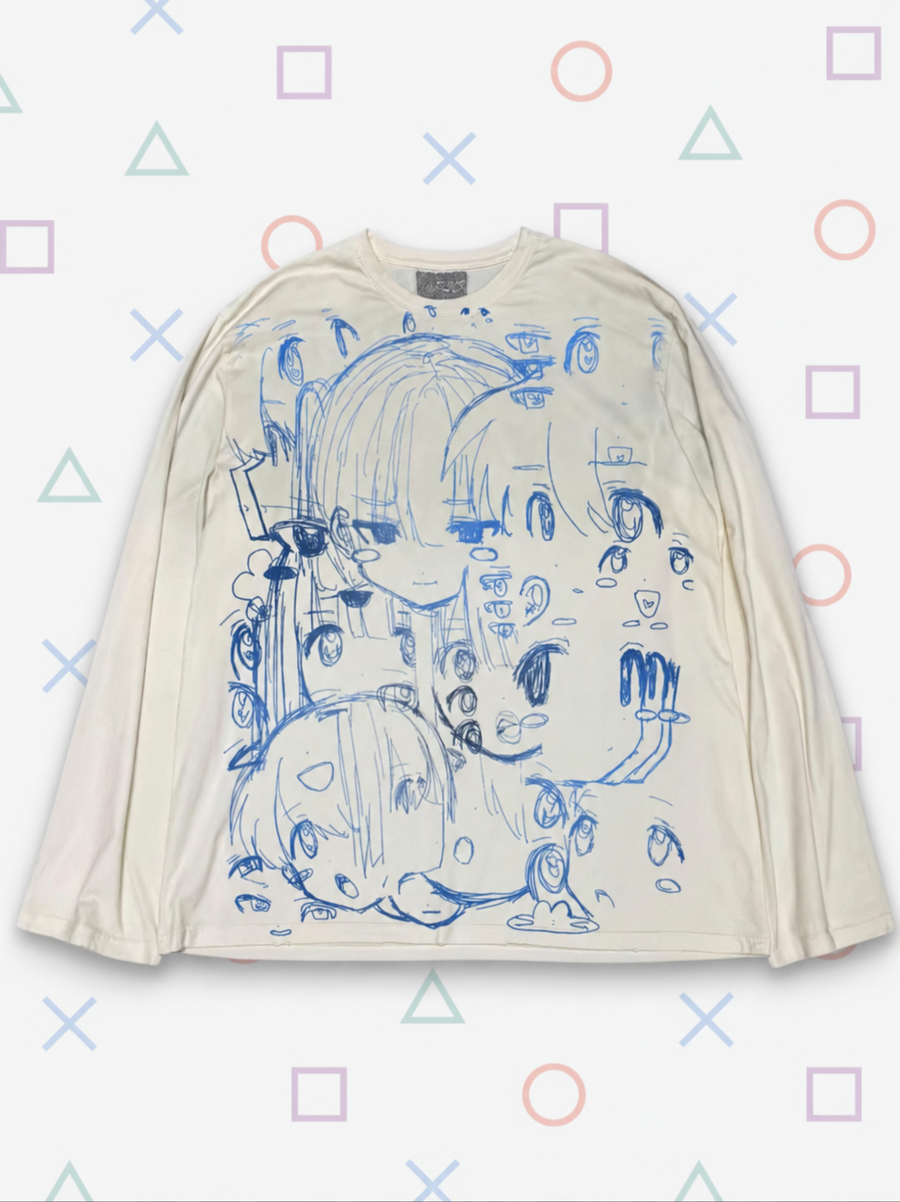 "doodle fever" long tee