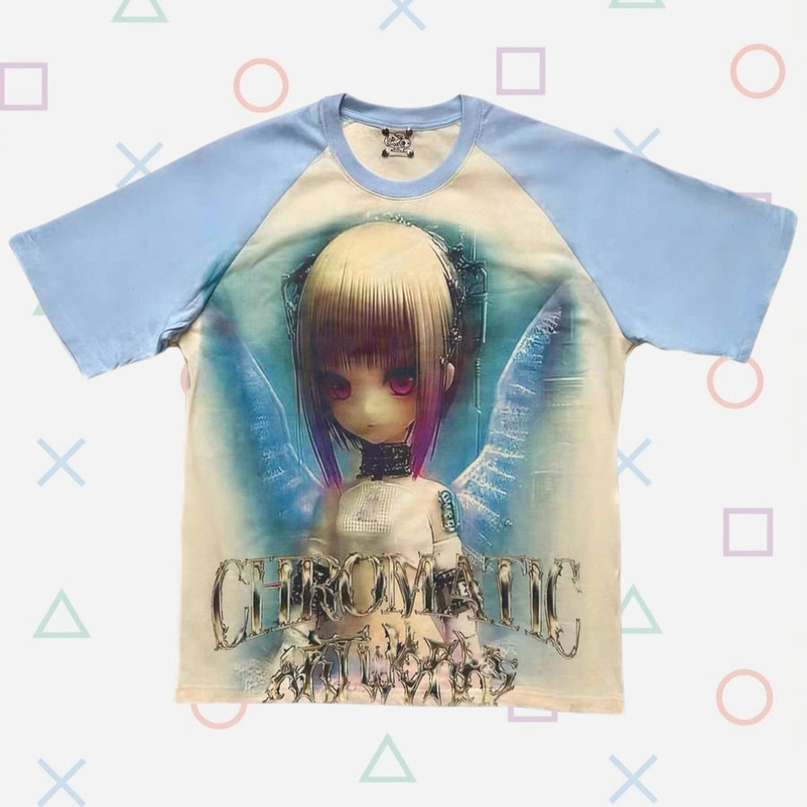 "virtual prayer" raglan tee