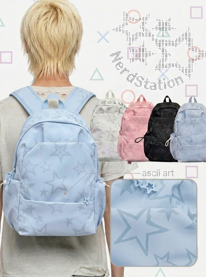 ascii star backpack blue