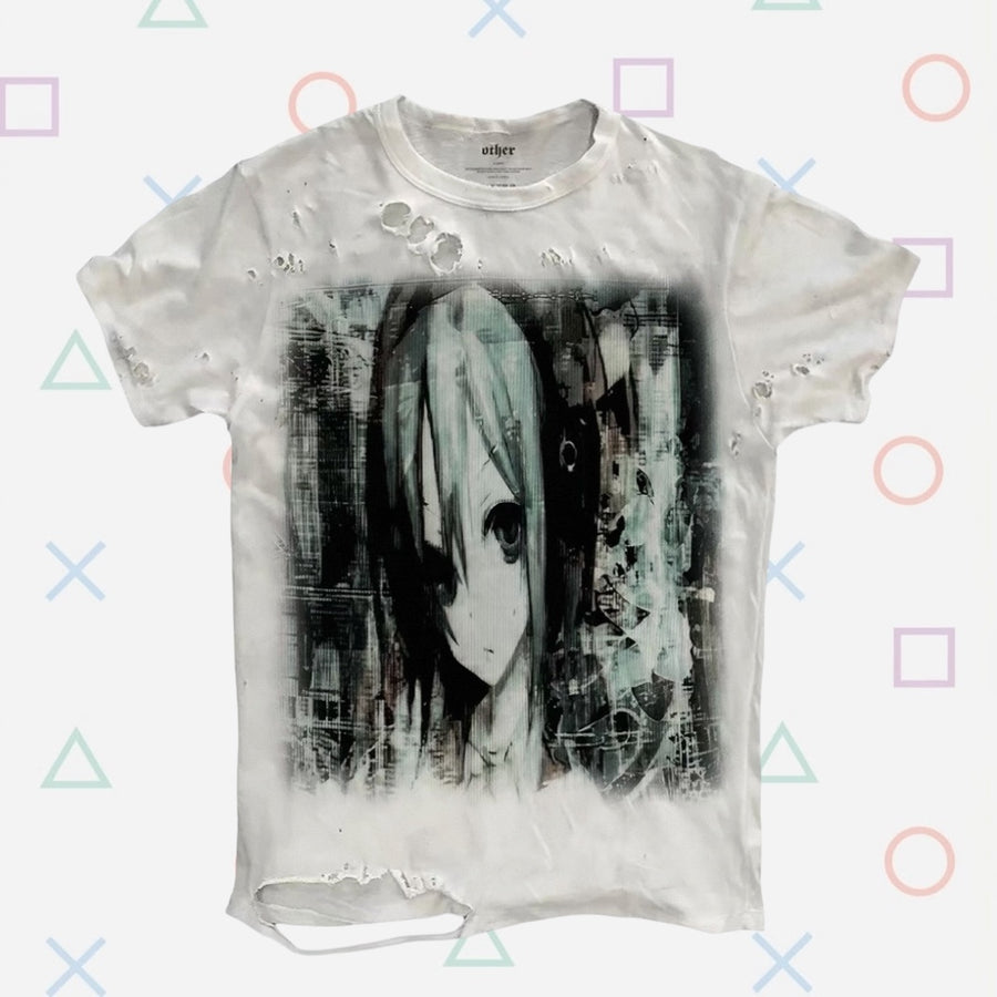 "glitch maiden" damage tee