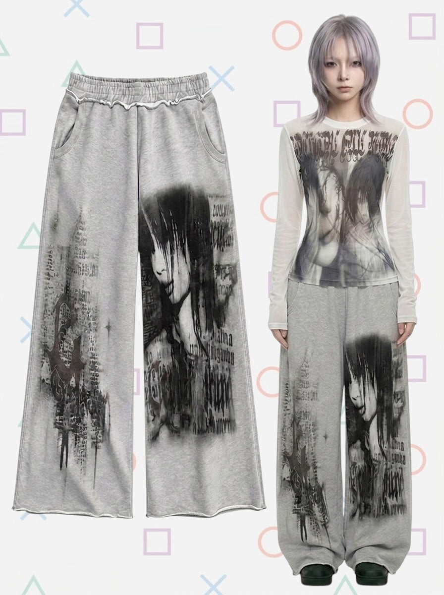 "ghost sketch" sweat pants