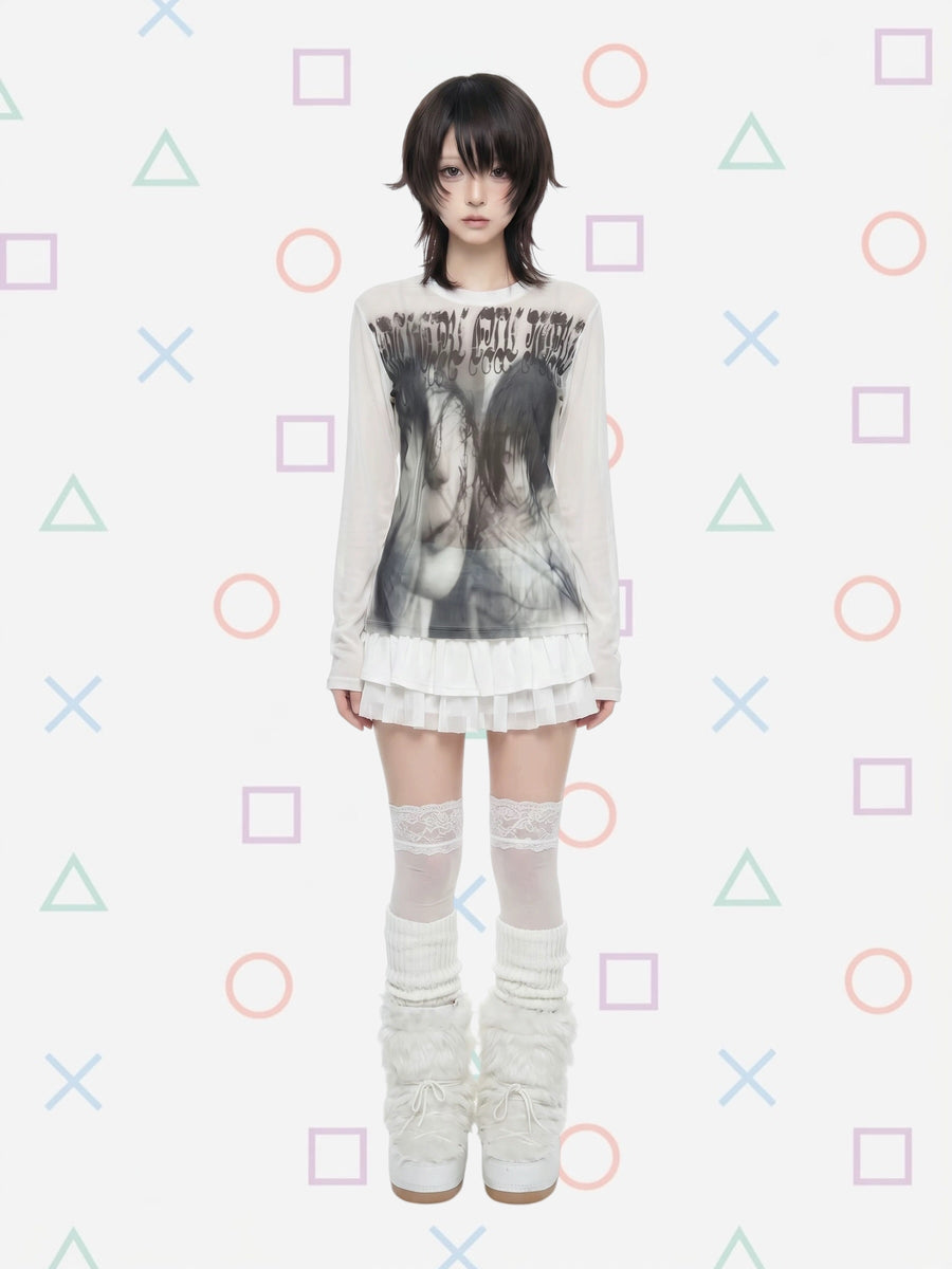 "misty ghost" long tee