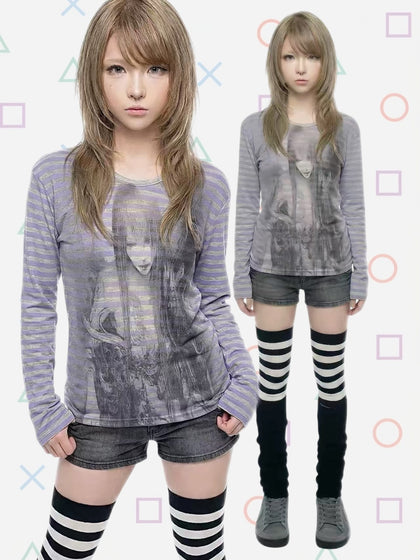 "layered ghost" long tee