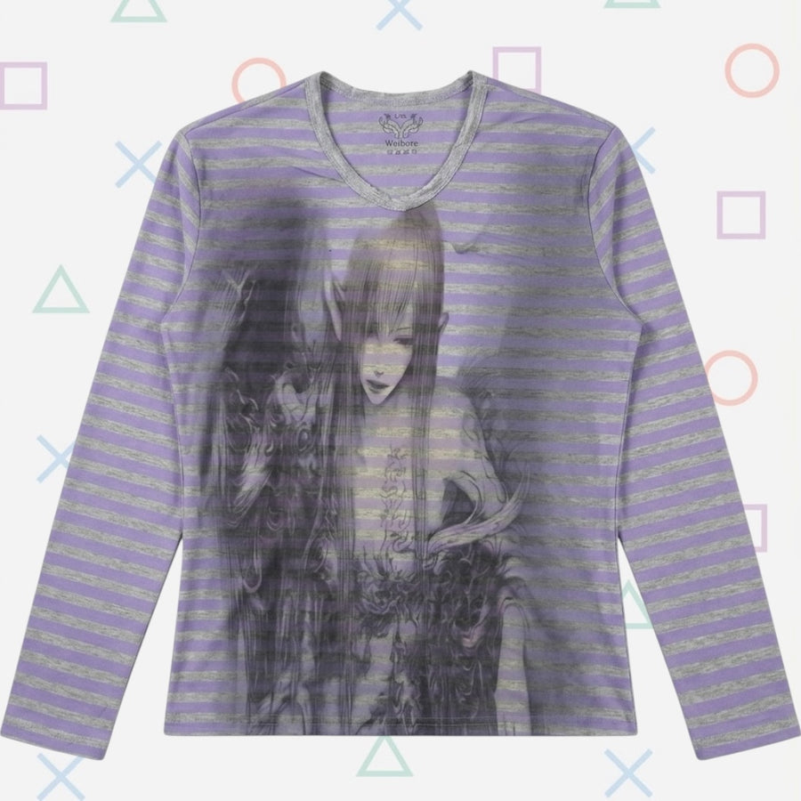 "layered ghost" long tee