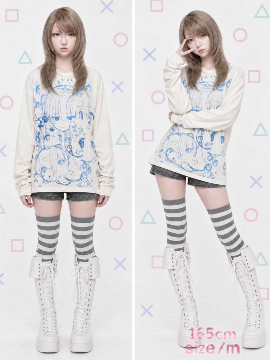 "doodle fever" long tee